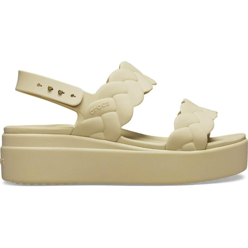 Crocs Women'S Brooklyn Woven Buckle, Platform Sandals