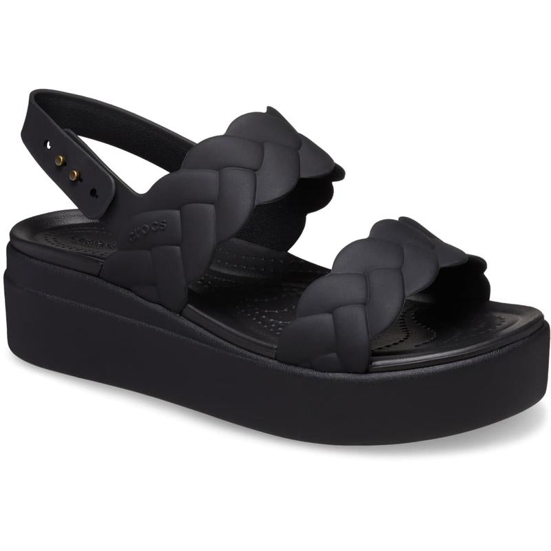 Crocs Women'S Brooklyn Woven Buckle, Platform Sandals