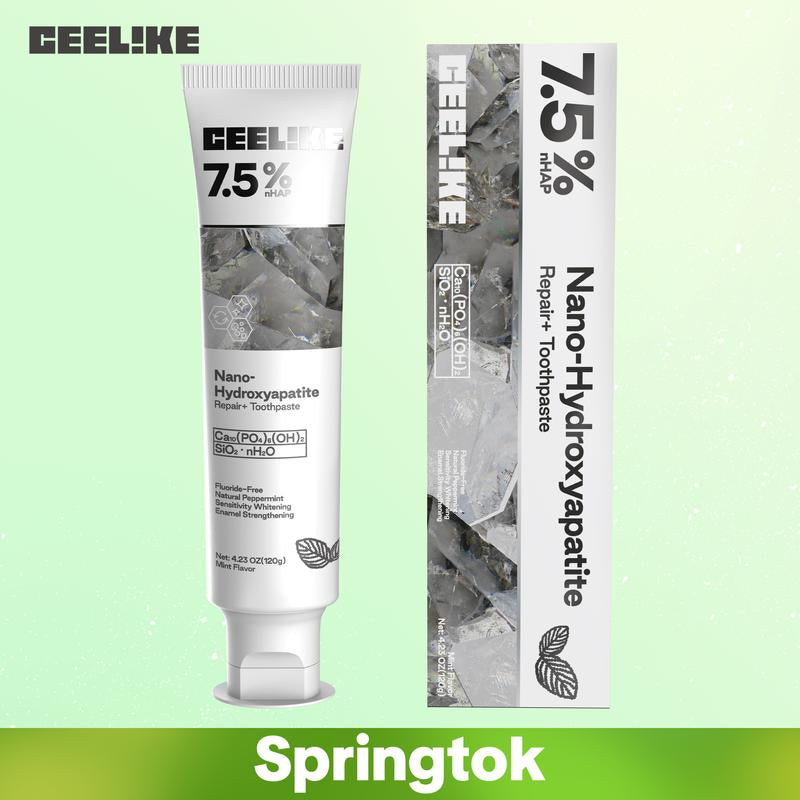 Ceelike Fluoride-Free Hydroxyapatite Toothpaste | Enamel Repair & Fresh Breath | Gentle Mint Flavor | 4.23 Oz Oral Care #Springtok