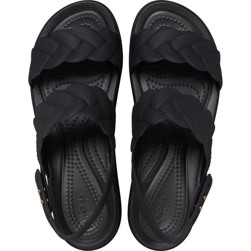 Crocs Women'S Brooklyn Woven Buckle, Platform Sandals