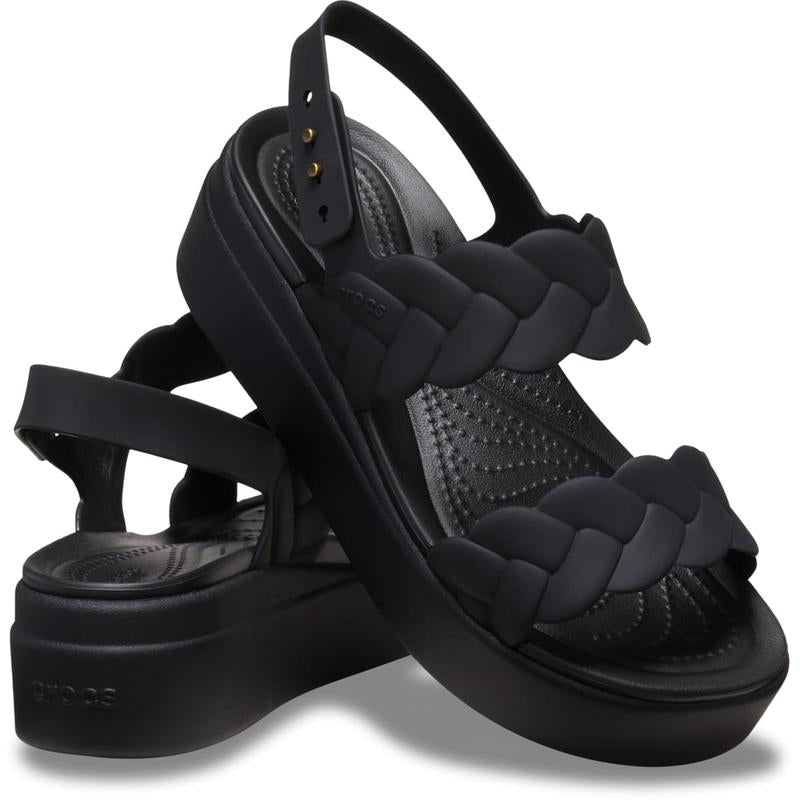 Crocs Women'S Brooklyn Woven Buckle, Platform Sandals