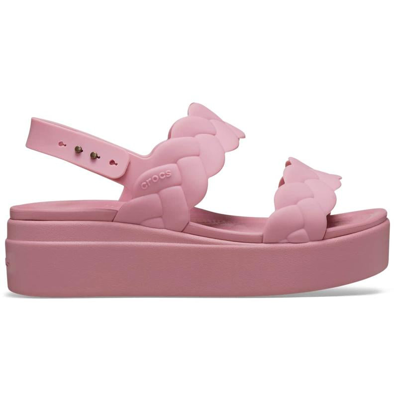 Crocs Women'S Brooklyn Woven Buckle, Platform Sandals