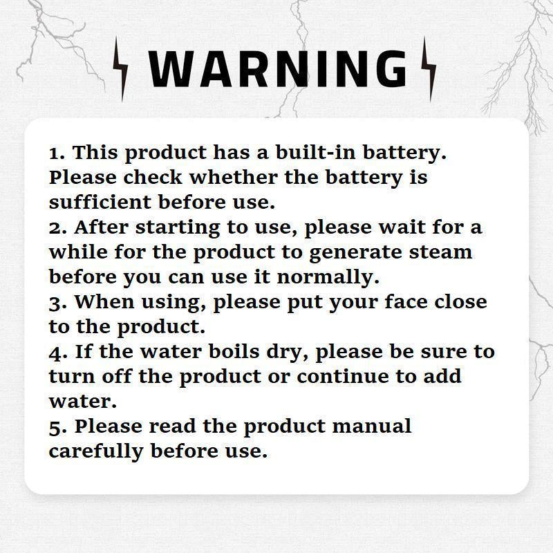 Portable Ultrasonic Air Humidifier, 1 Box Rechargeable Handheld Nebulizer with 3 Adjustable Modes, Suitable for Home and Travel