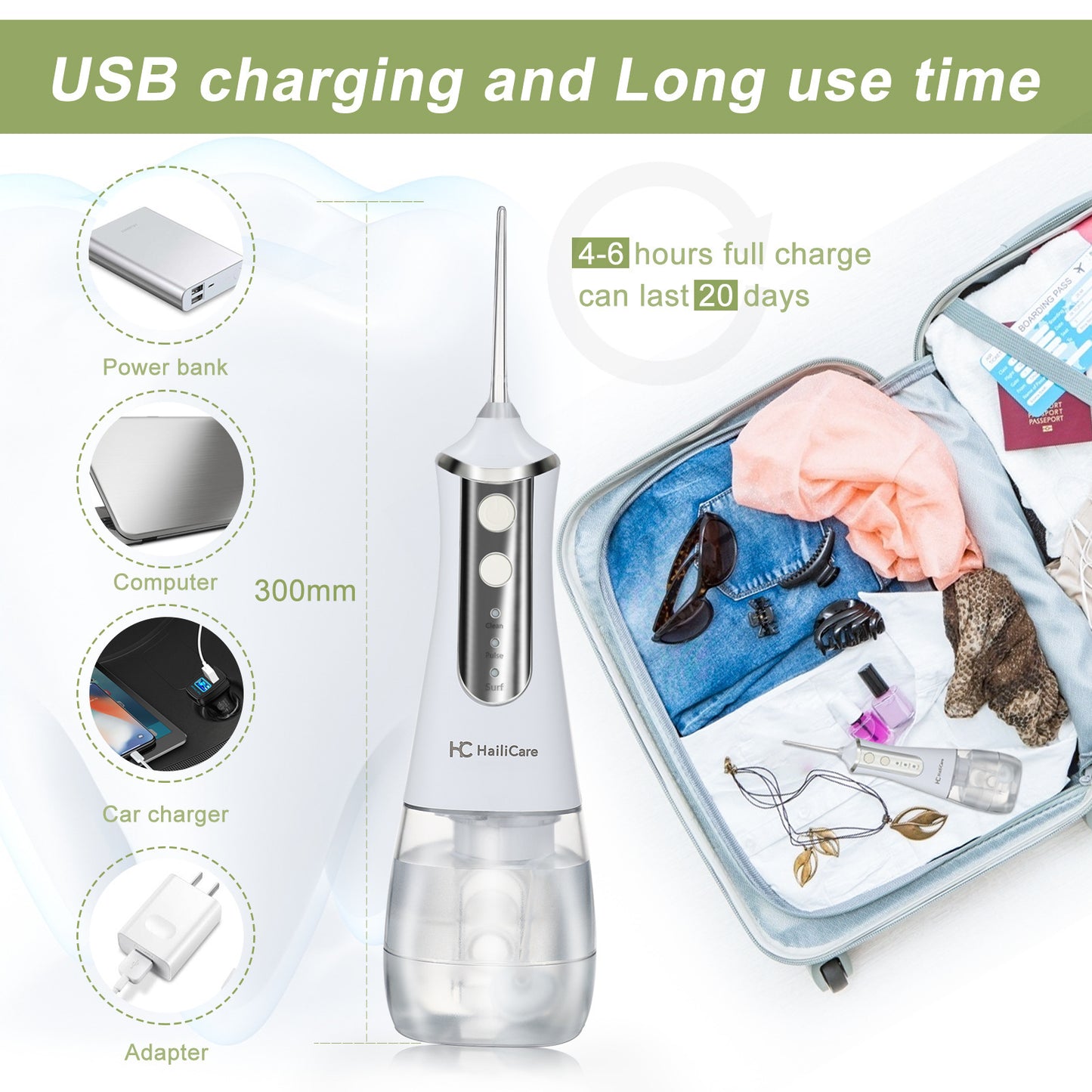 Water Flossing Dental Cleaning Machine Portable Electric Household Oral Cleaning