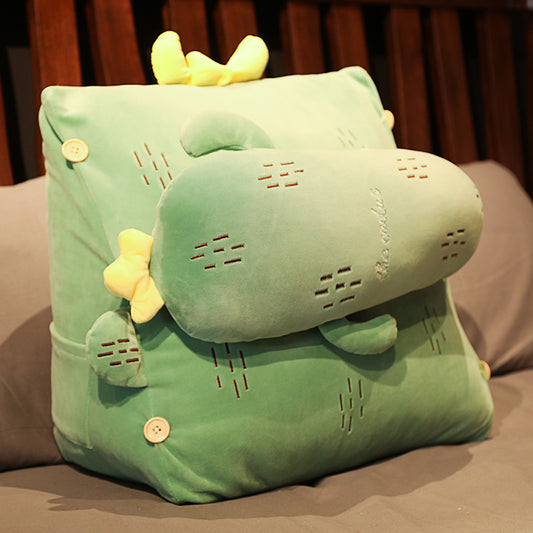 Removable and Washable Triangle Bedside Waist Cushion