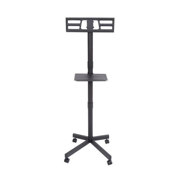 Mobile TV Cabinet With Wheels, Adjustable Height, Tilt And Roll